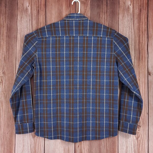 Faherty Mens Size XL Legend Sweater Flannel Shirt Alpine Lake Plaid Soft - Picture 2 of 12